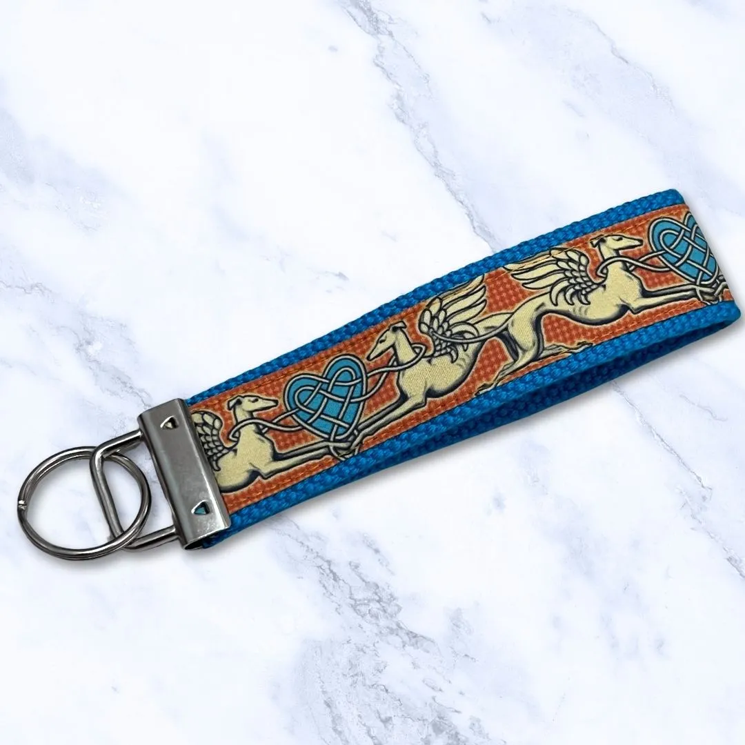 Key Leash Angel Heart Hounds Turquoise