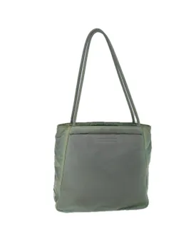 Khaki Nylon Tote Bag - Italian Made