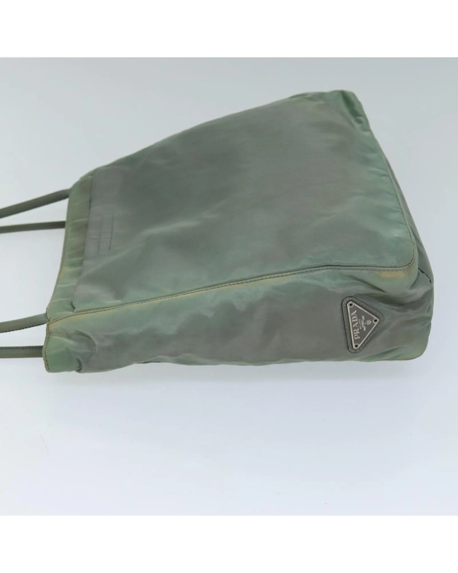 Khaki Nylon Tote Bag - Italian Made