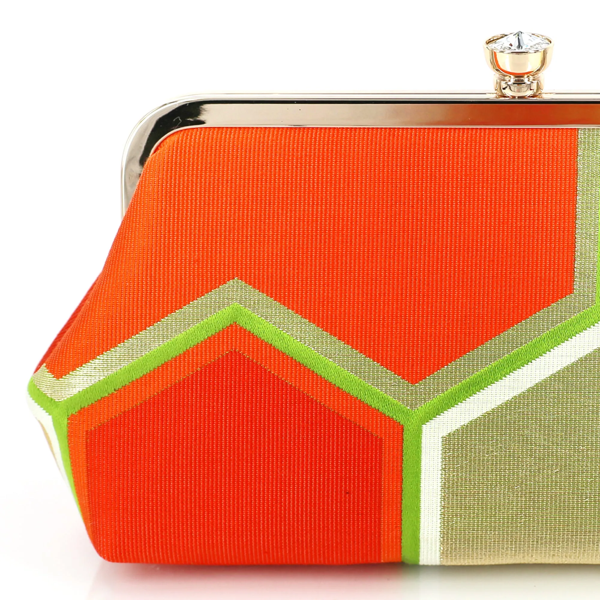 [LAST ONE] Bishamon in Orange and Green | Upcycled from vintage Japanese Obi