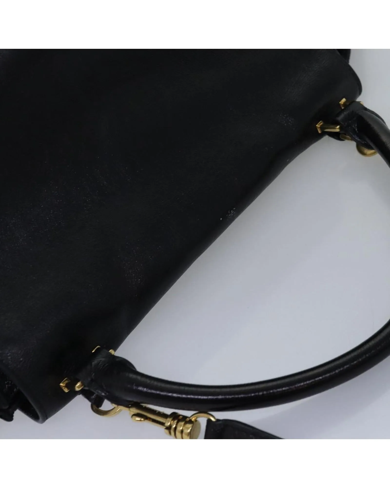 Leather Trapeze Handbag with Shoulder Strap