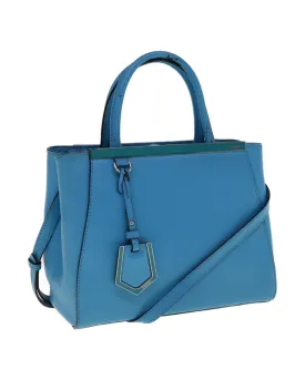 Light Blue Leather 2way Hand Bag by FENDI