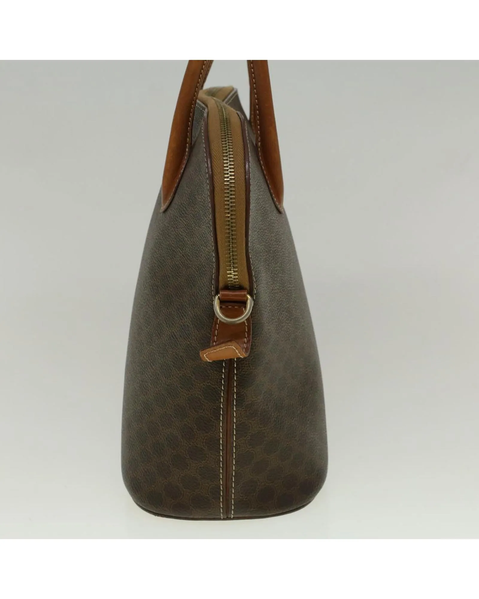 Macadam Canvas Hand Bag in Brown PVC Leather