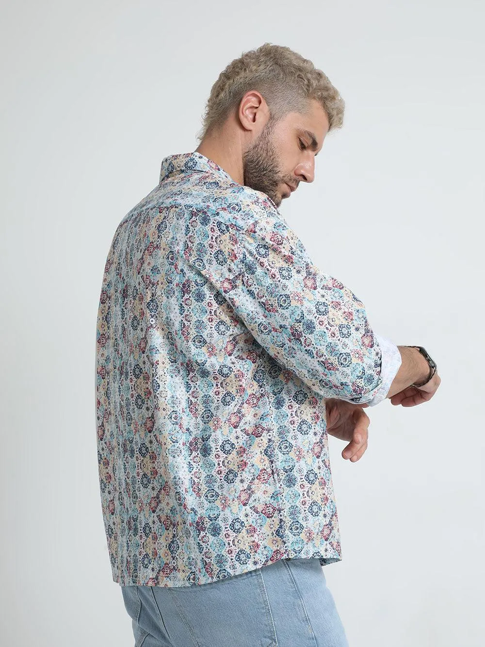 Men Oversized Cuban Collar Prelude Shirt