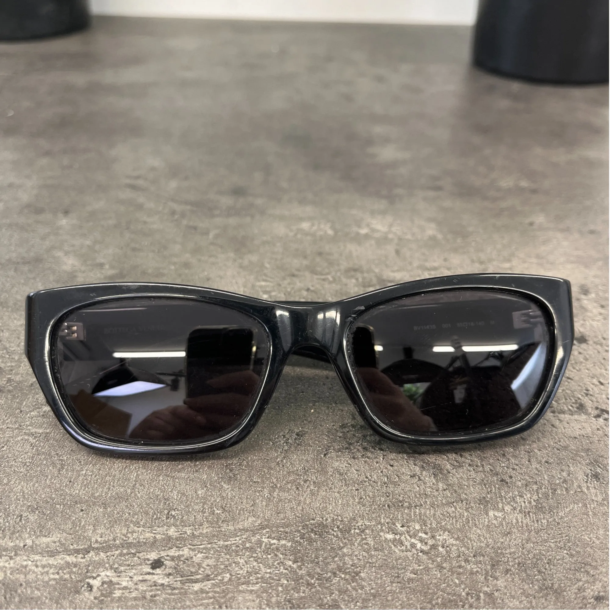 Men's Bv1143S Acetate Sunglasses Black