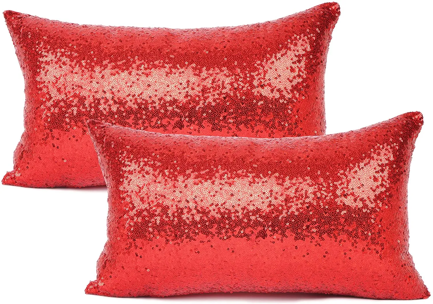 Metallic Red Pillows