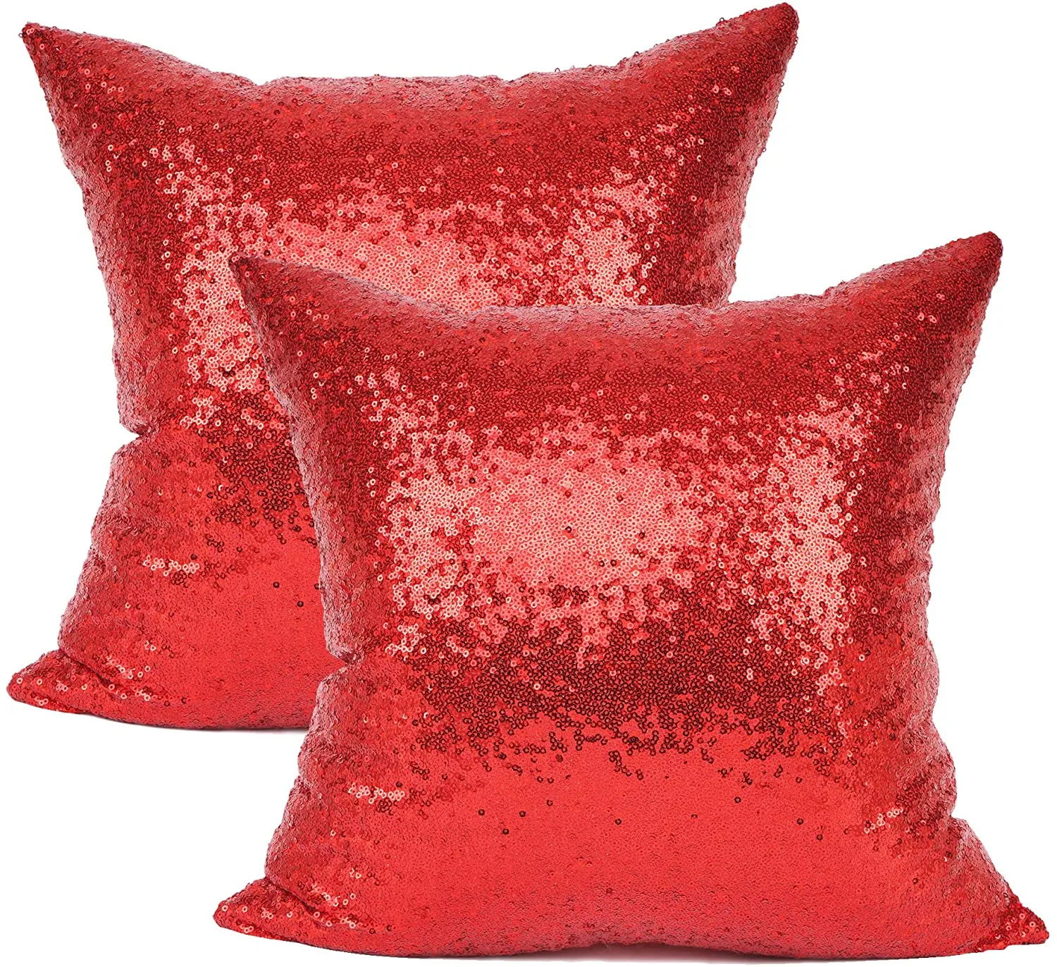 Metallic Red Pillows