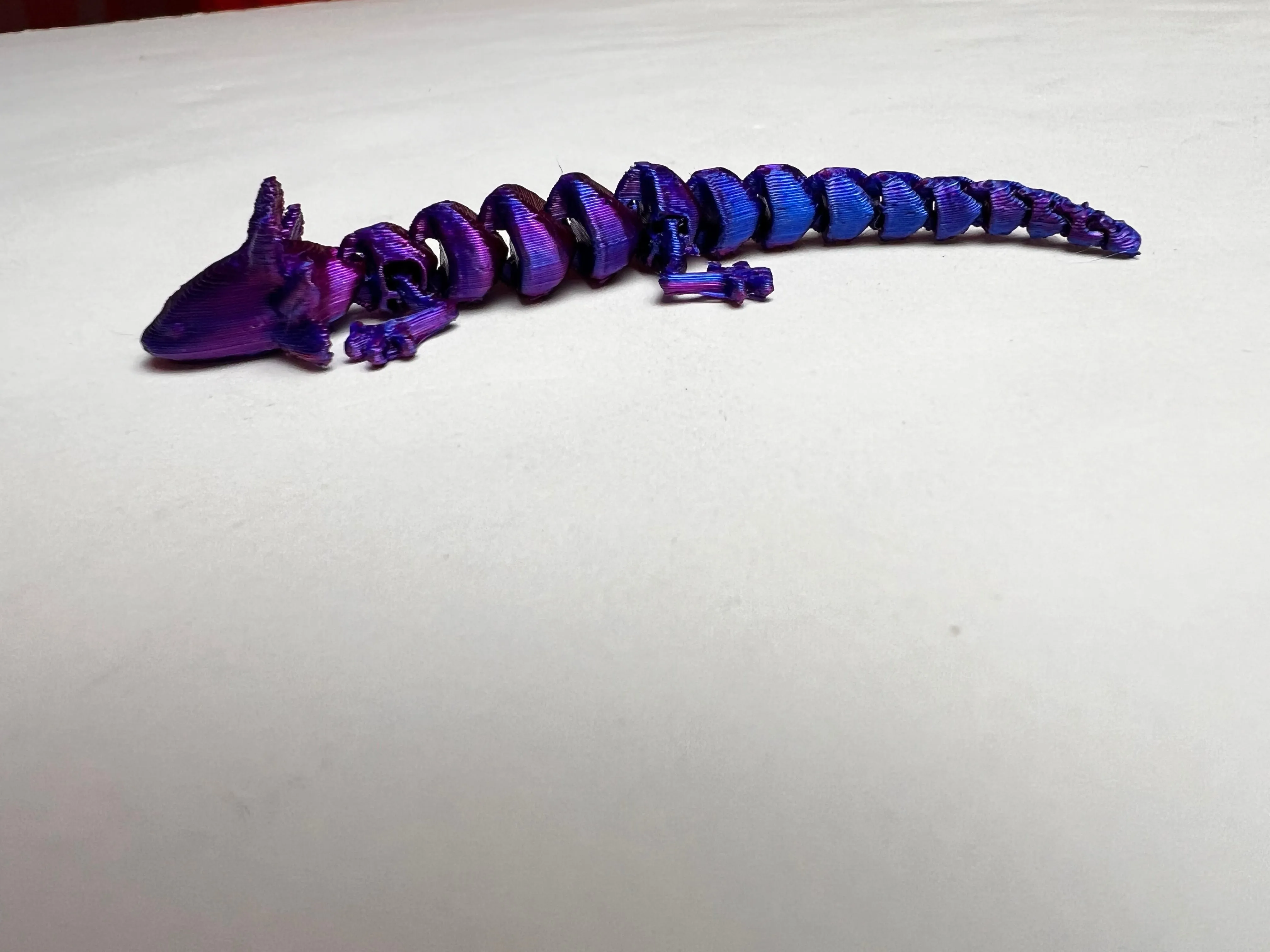 Mini 3D printed axolotl 3.25”