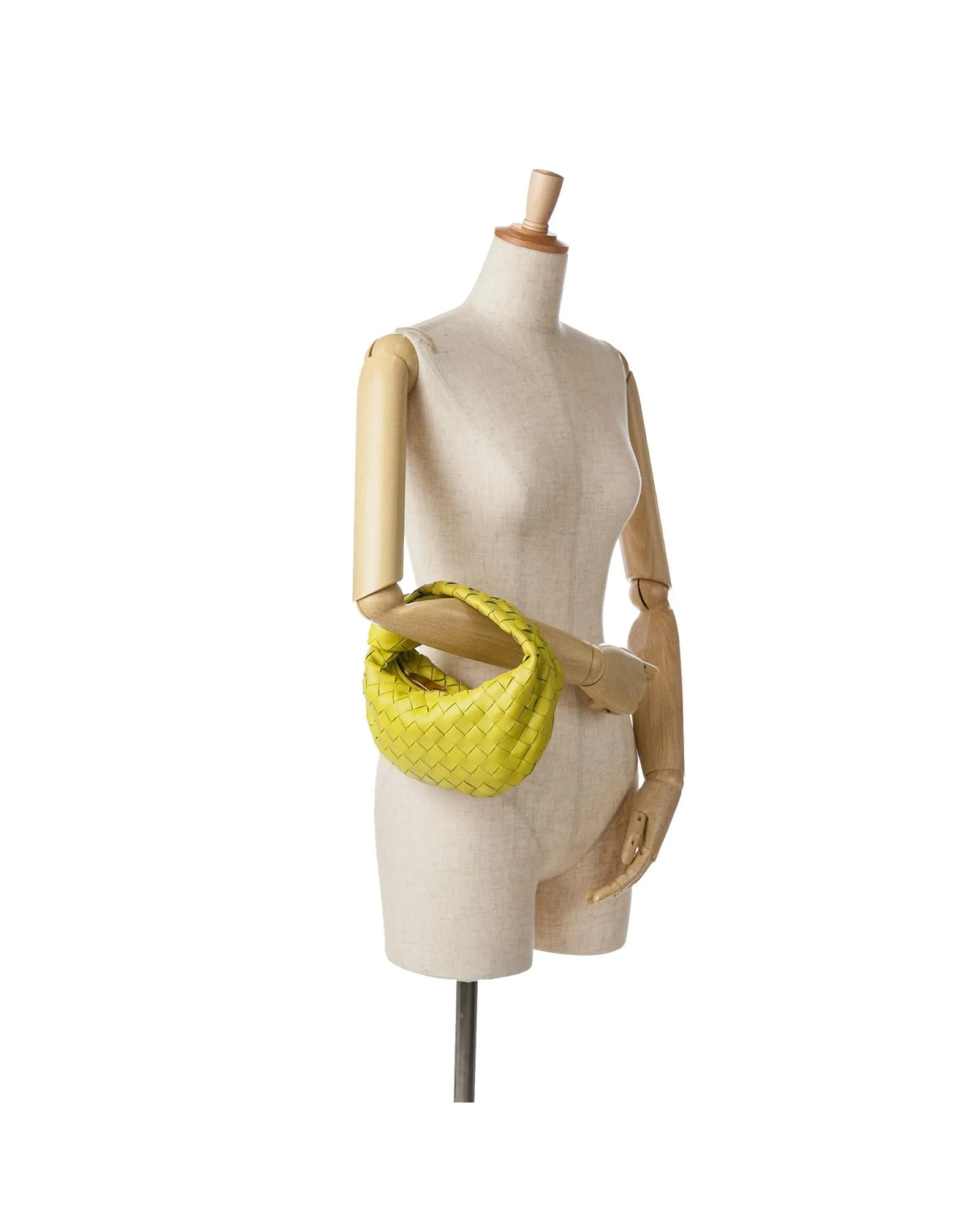 Mini Nappa Intrecciato Woven Leather Bag with Knotted Handle