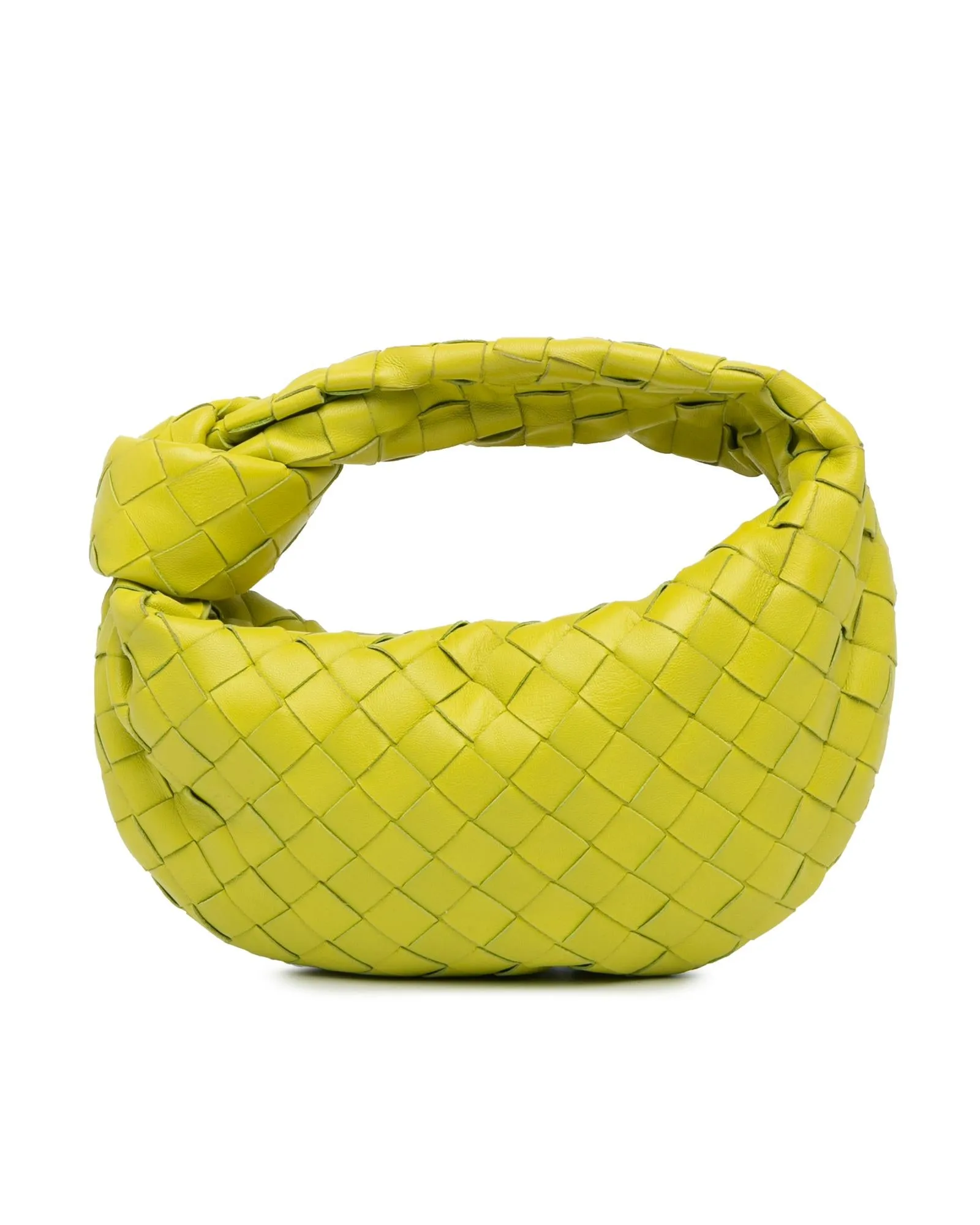 Mini Nappa Intrecciato Woven Leather Bag with Knotted Handle