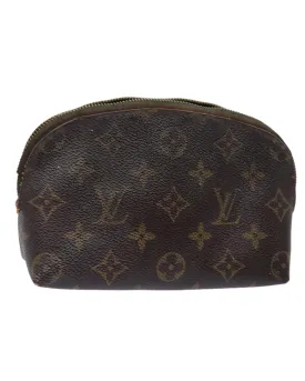 Monogram Canvas Cosmetic Pouch with Zipper Issue