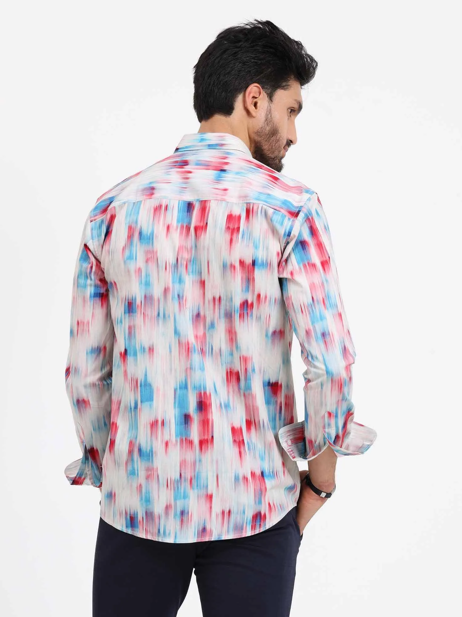 Multi Hue Printed Full Sleeve Shirt