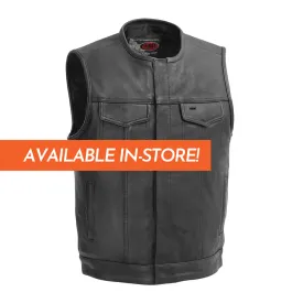 No Rival - Men's Motorcycle Leather Vest