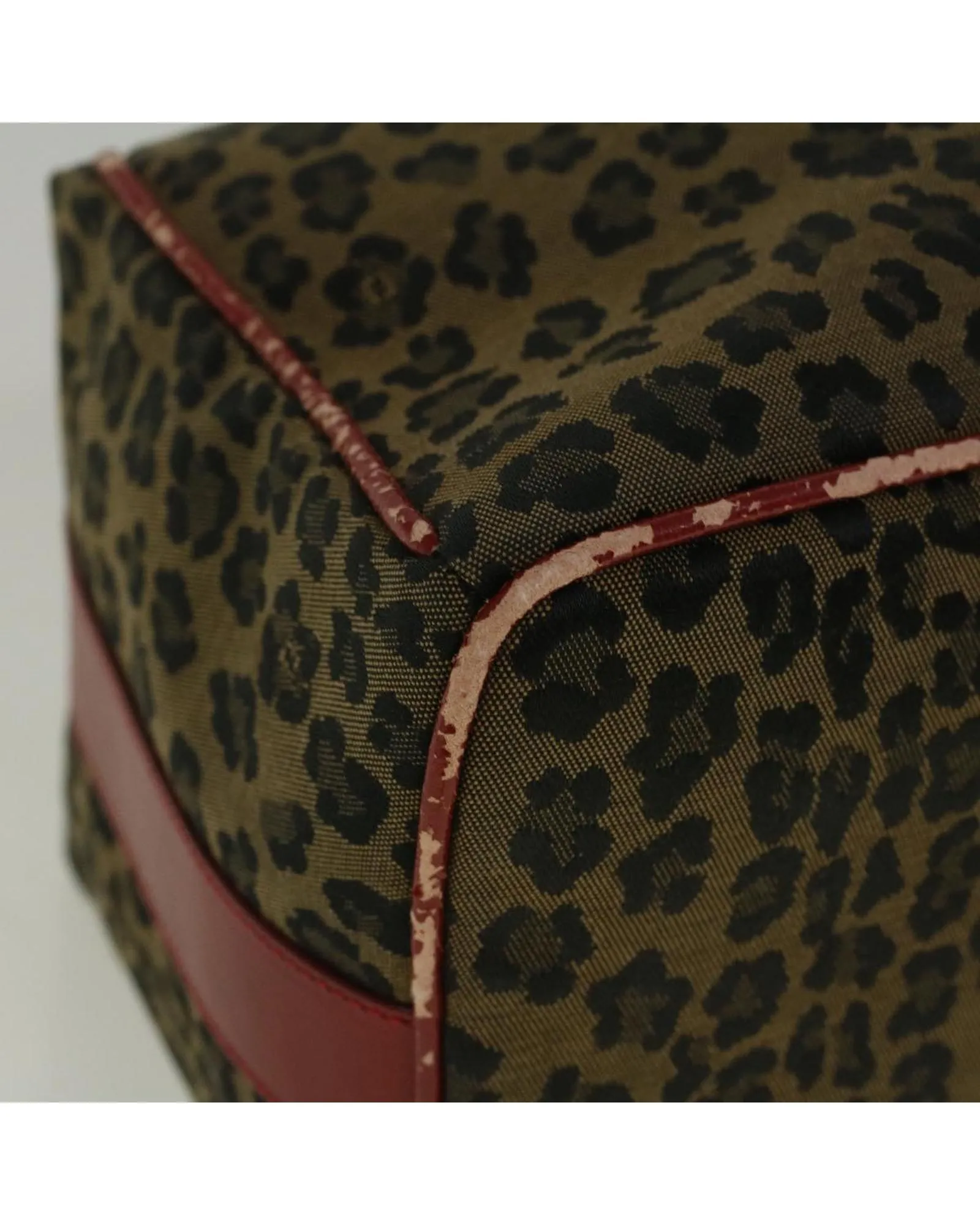 Nylon Leopard Hand Bag