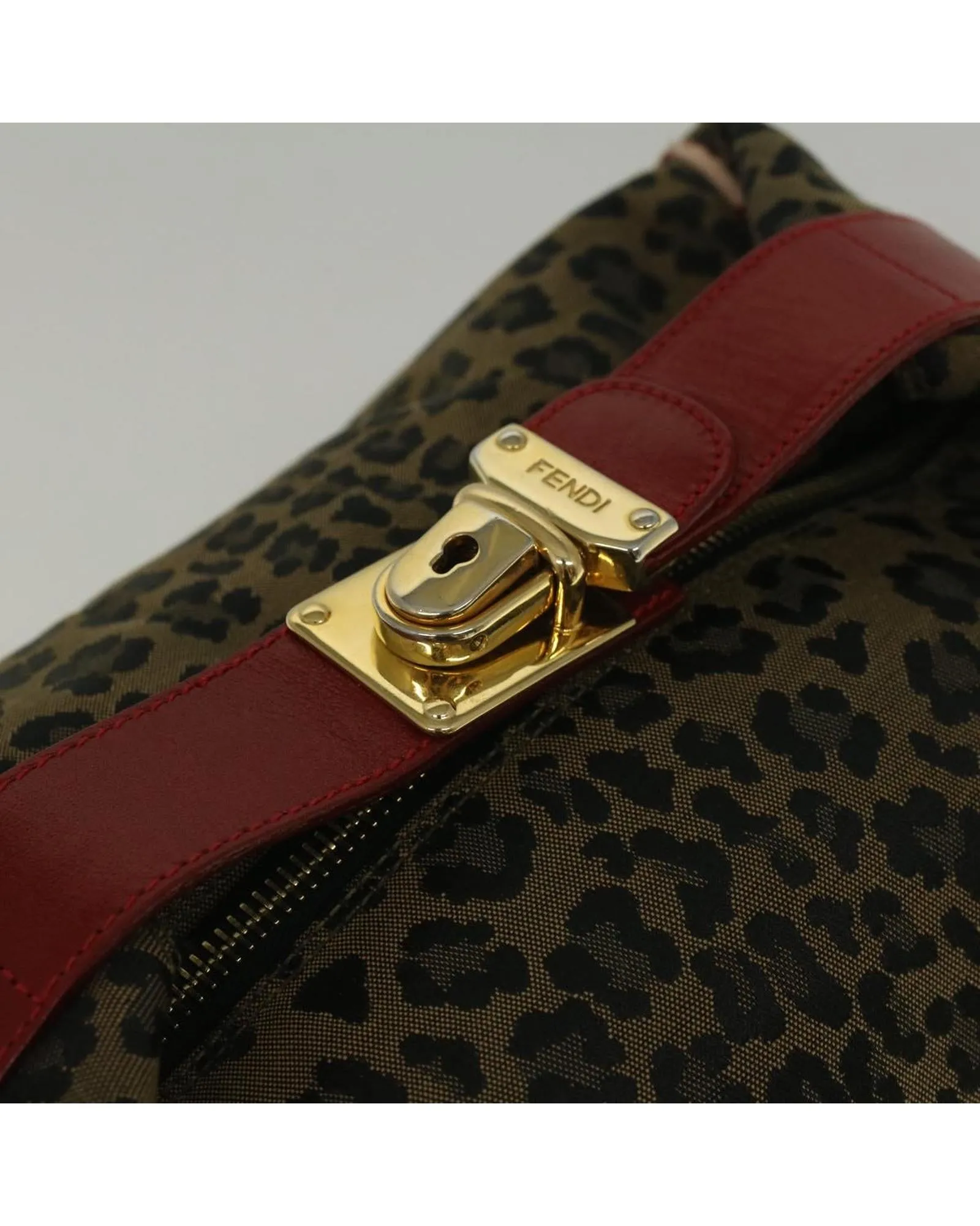 Nylon Leopard Hand Bag