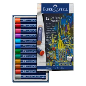 Oil Pastels, Metallic - Set of 12 - #127014