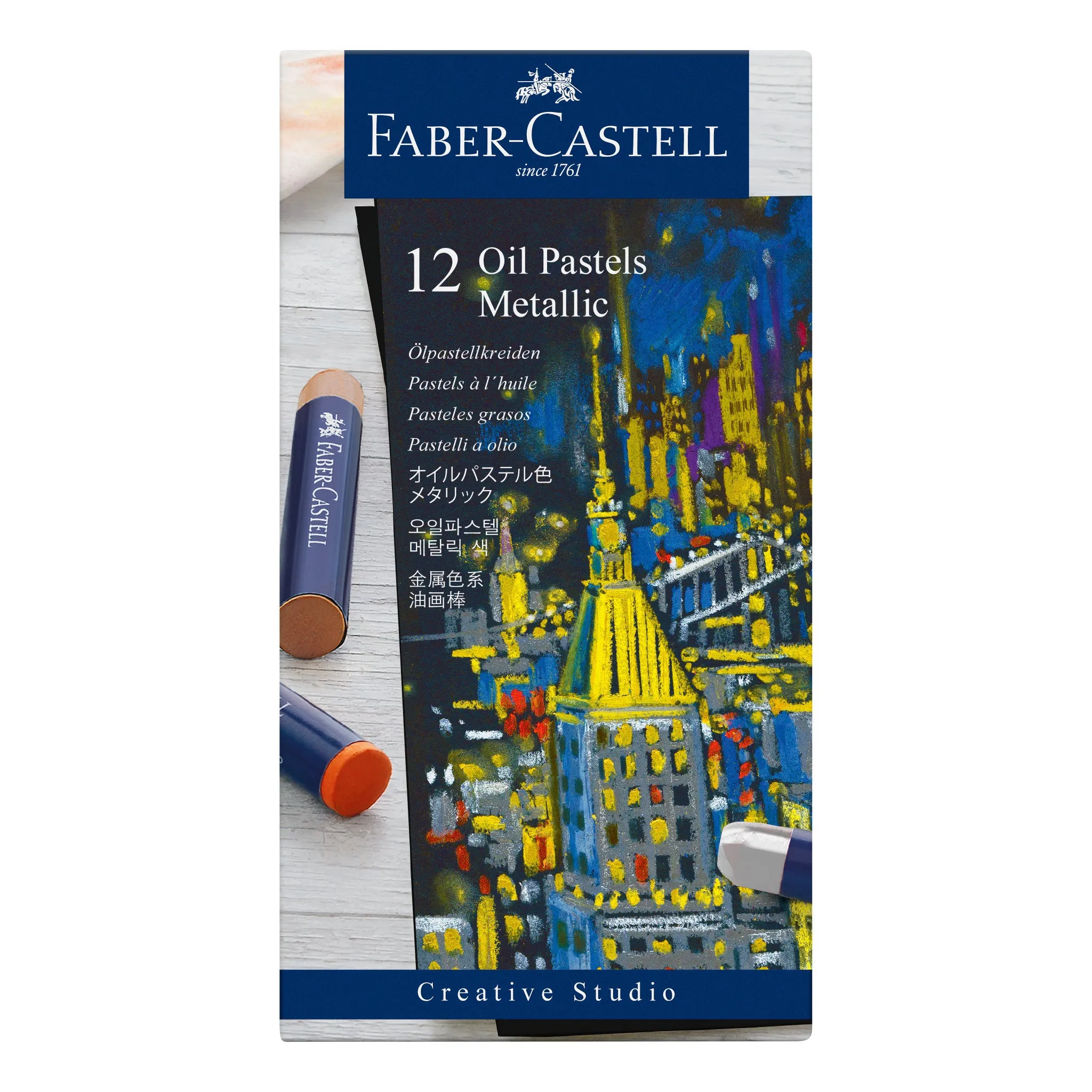 Oil Pastels, Metallic - Set of 12 - #127014