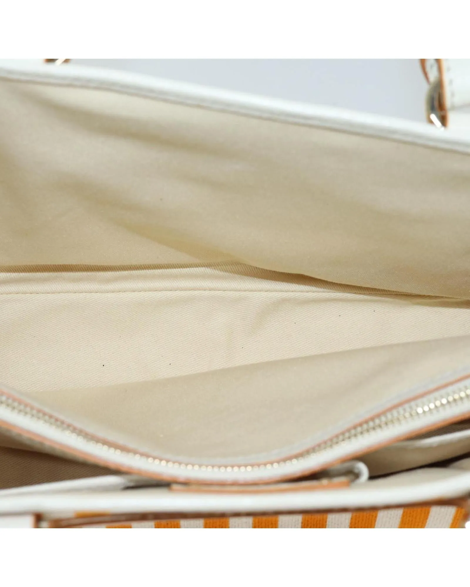 Orange Canvas Hand Bag by Celine