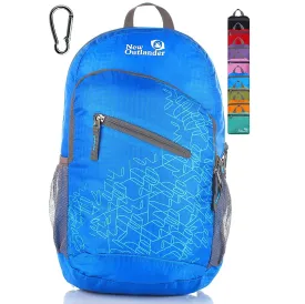 Outlander Ultra Lightweight Packable Water Resistant  Travel Hiking Backpack | Light Blue