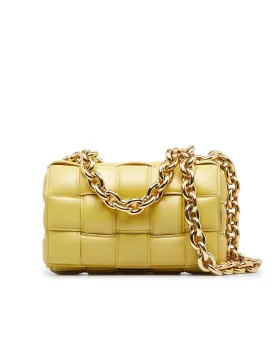 Padded Cassette Chain Handbag