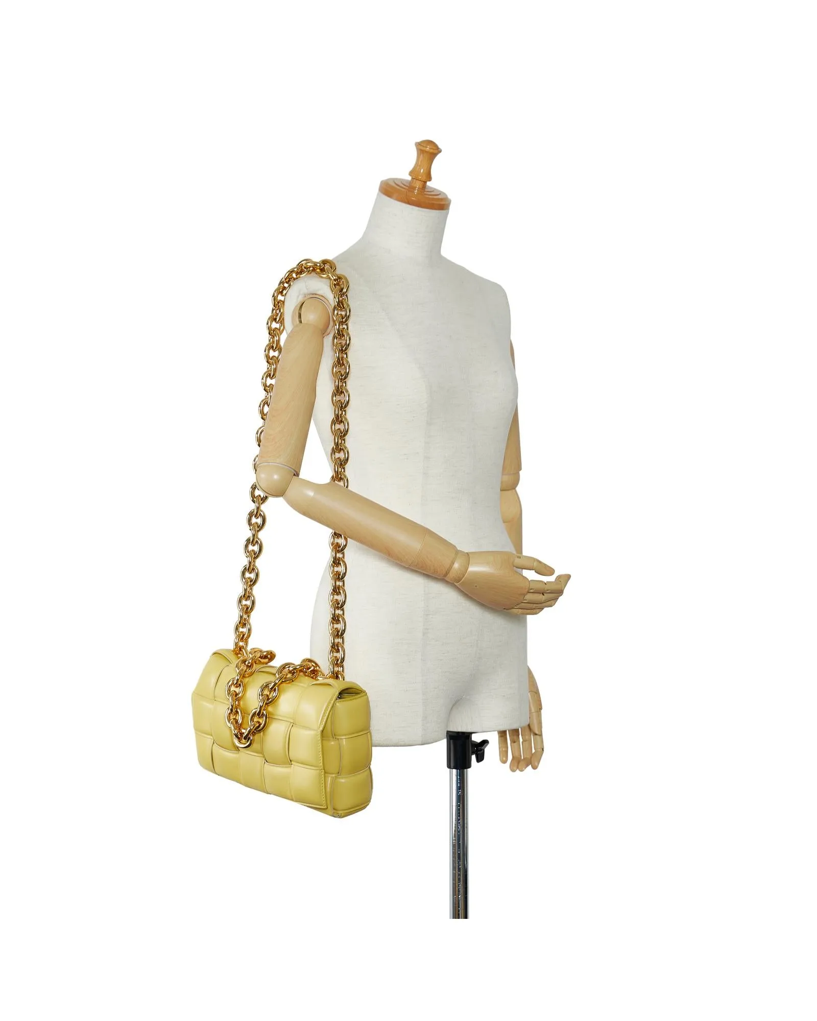 Padded Cassette Chain Handbag