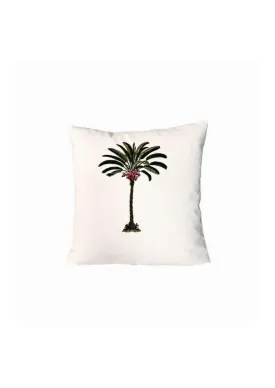 Palm tree printed cushion