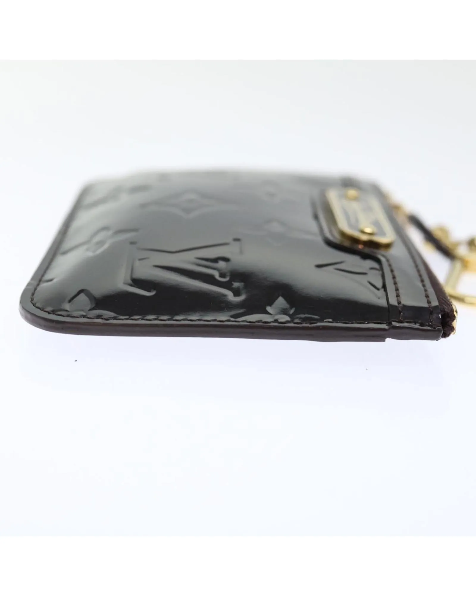 Patent Leather Coin Purse with Dust Bag and Item Box