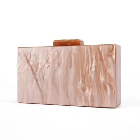 Pearl Nude Brush Acrylic Purse Box Clutch Luxury Handbags Women Bgas Designer Messenger Beach Travel Summer Acrylic Hand Bags