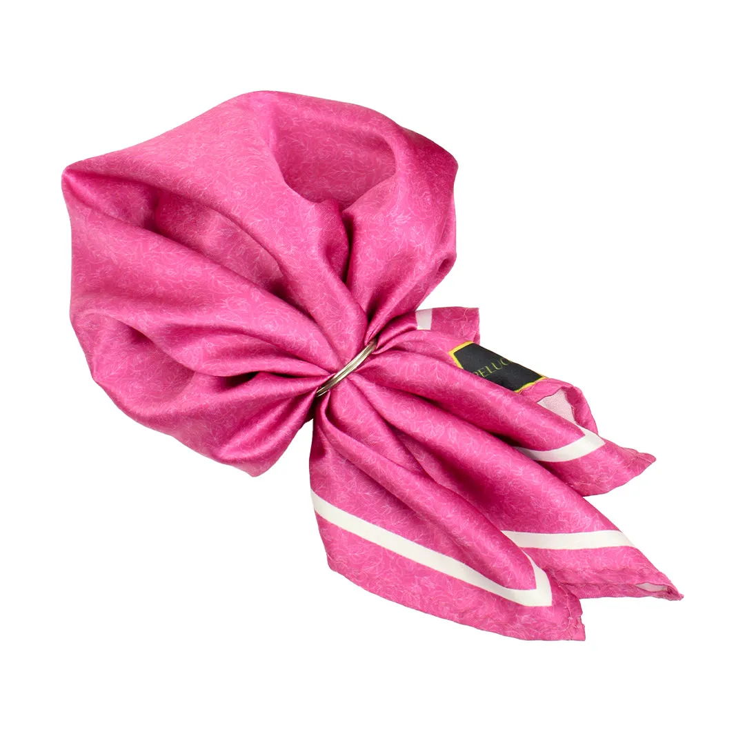 Peluche Blush Elegance Magenta Broad Neck Tie & Pocket Square Set for Men