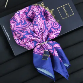 Peluche Floral Designed Pocket Square For Men