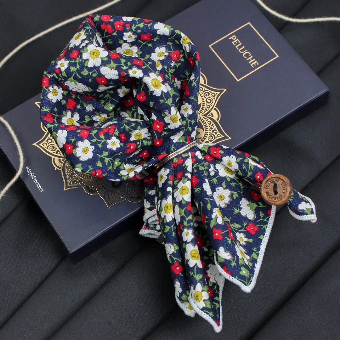 Peluche Little Flowers Multicolored Pocket Square for Men