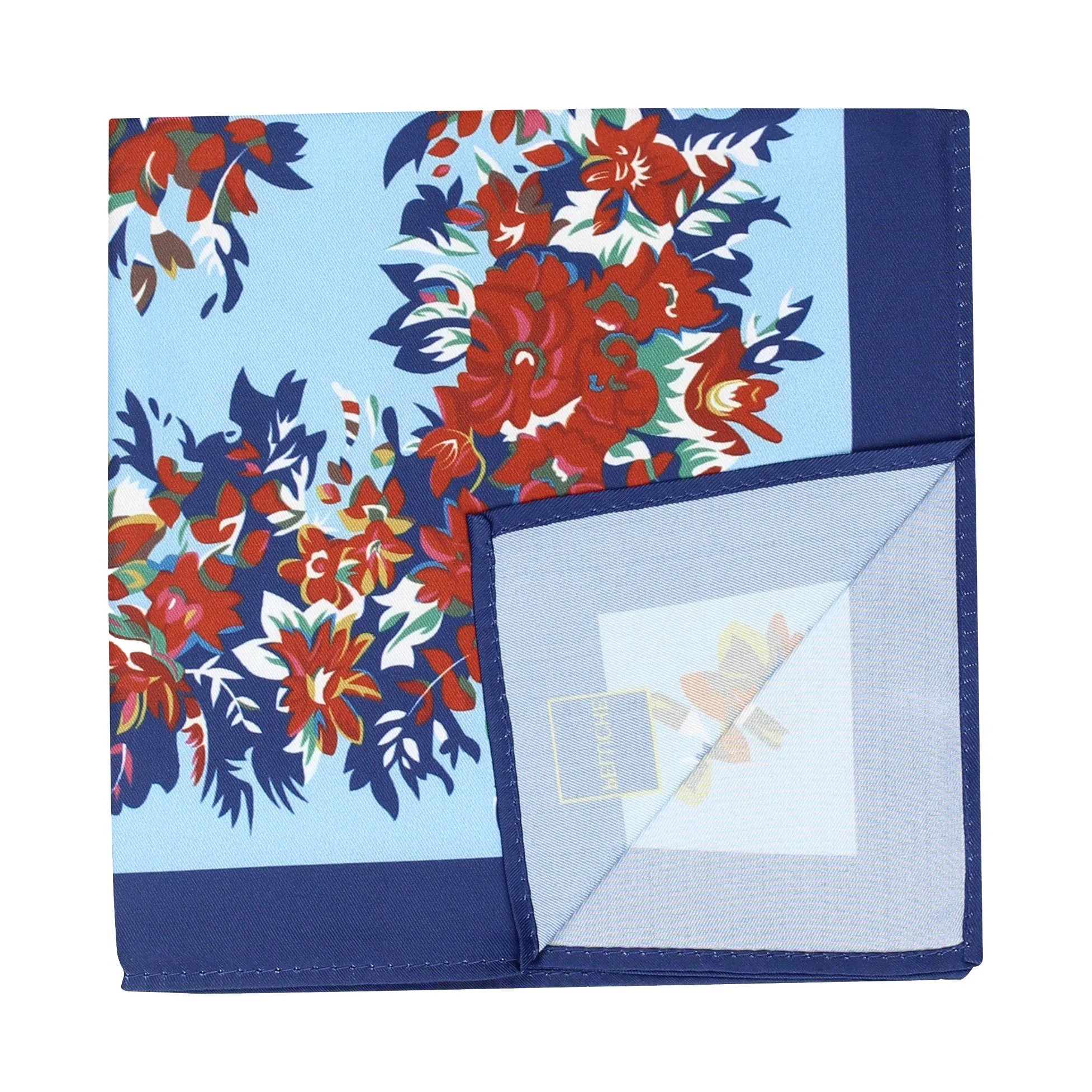 Peluche PolySilk Floral Print Pocket Square For Men