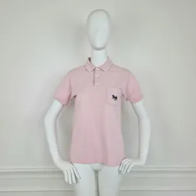 Polo Celine vintage rosa chiaro