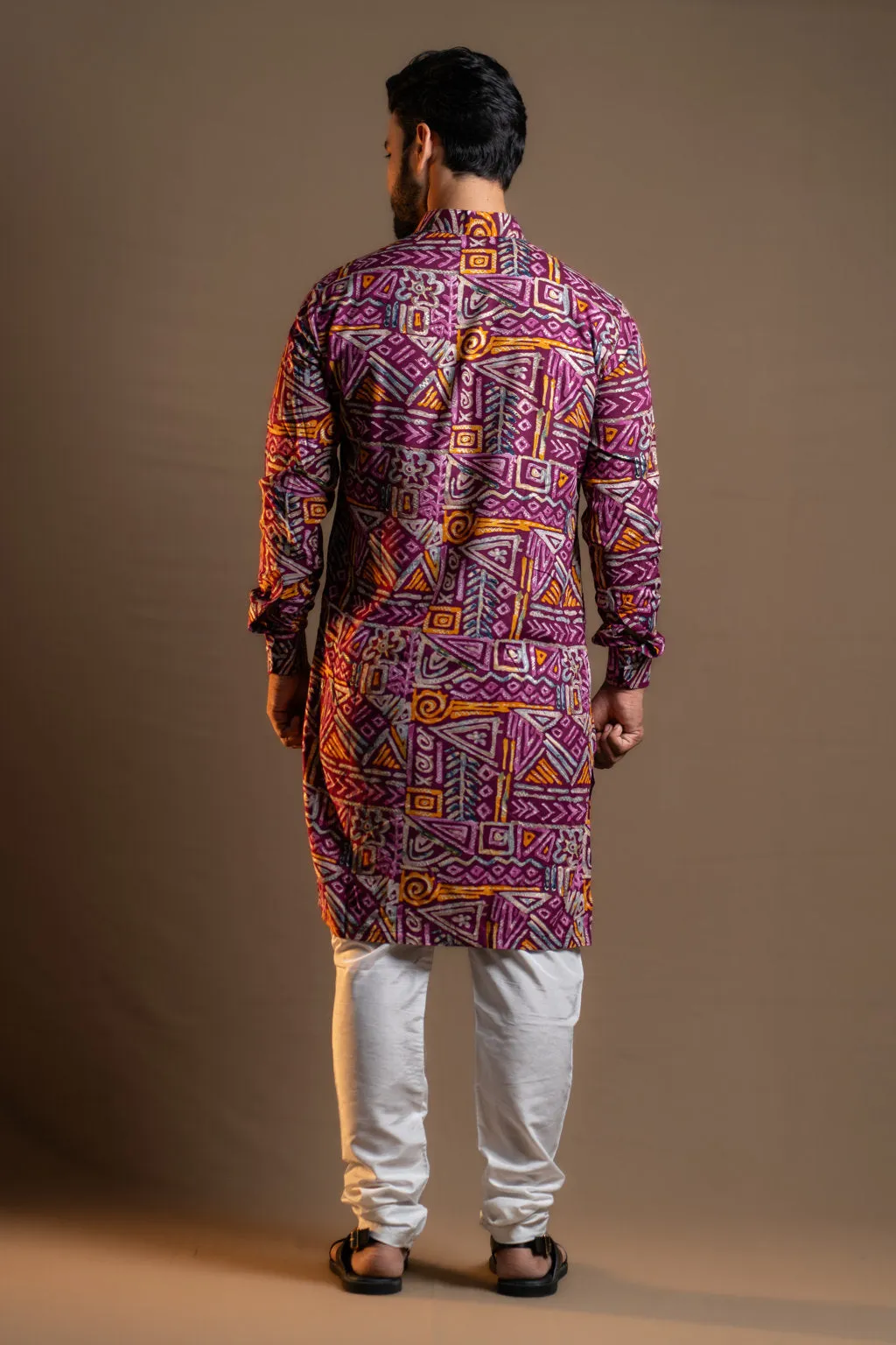 PRINTED MULTICOLOUR KURTA PAJAMA