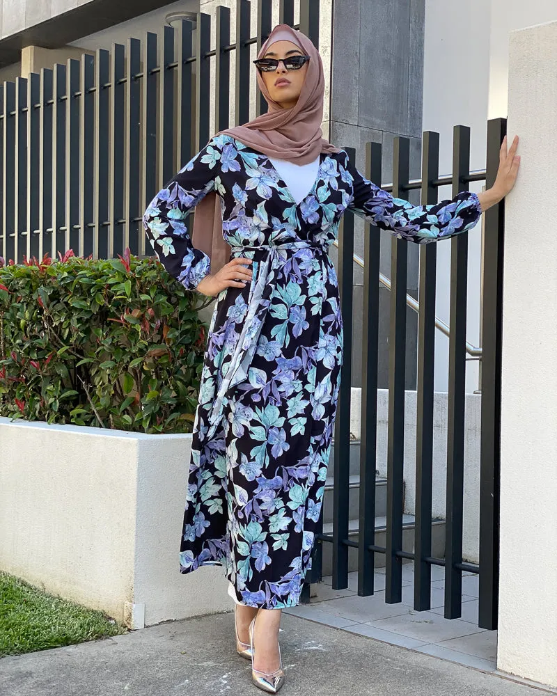 Printed Wrap Dress