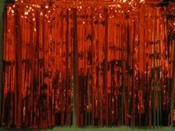 Red Metallic Curtain