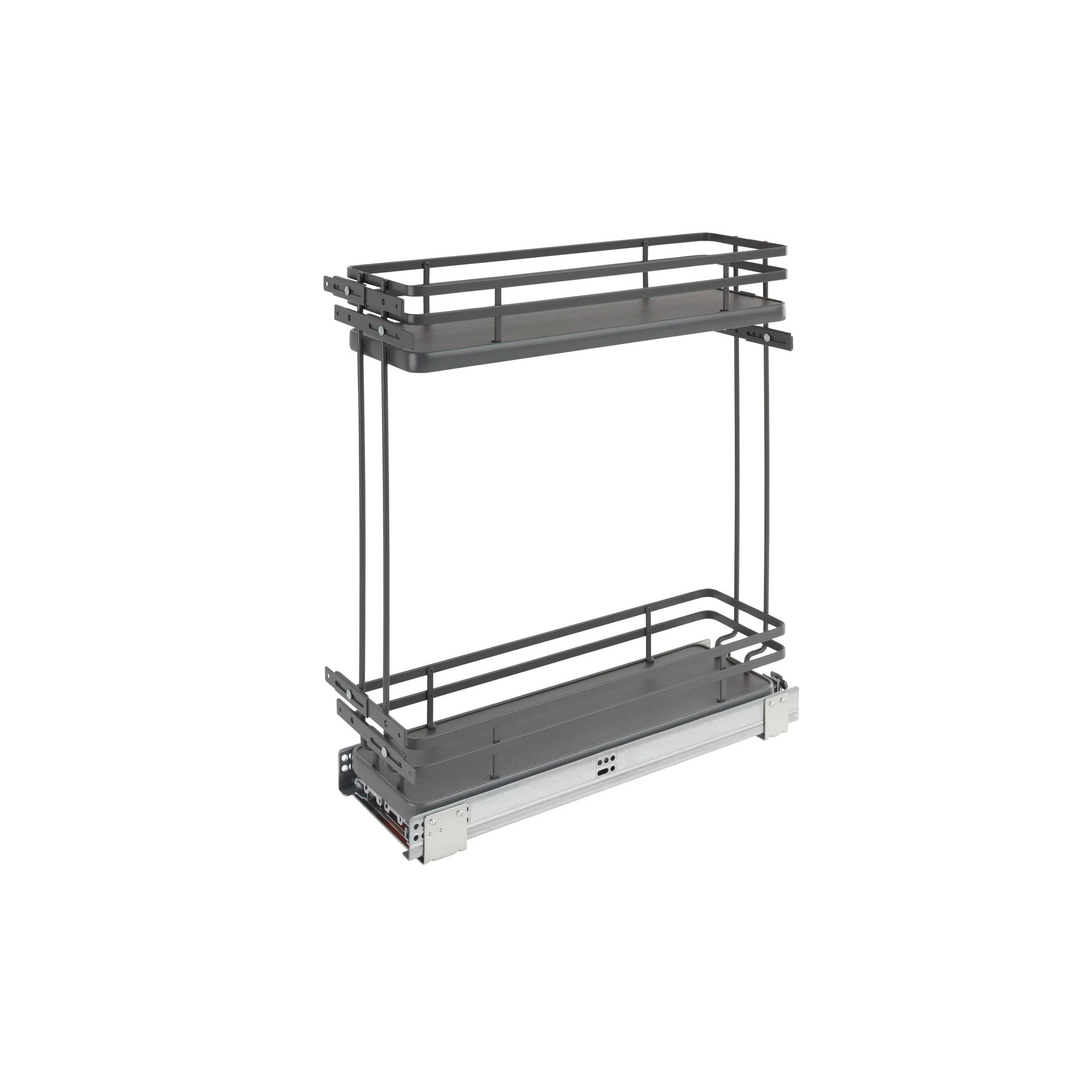 Rev-A-Shelf / 5322-BCSC-6-FOG / Two-Tier Sold Surface Pullout Organizers w/ Soft-Close