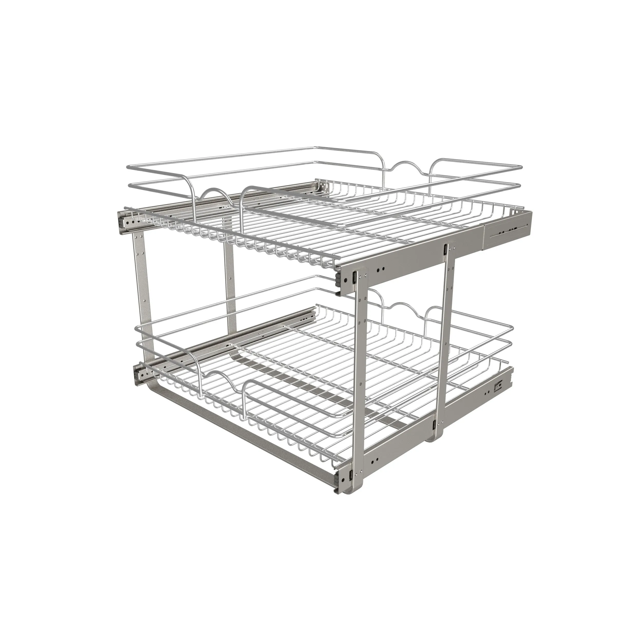 Rev-A-Shelf / 5WB2-2422CR-1 / Two-Tier Bottom Mount Pullout Steel Wire Organizer