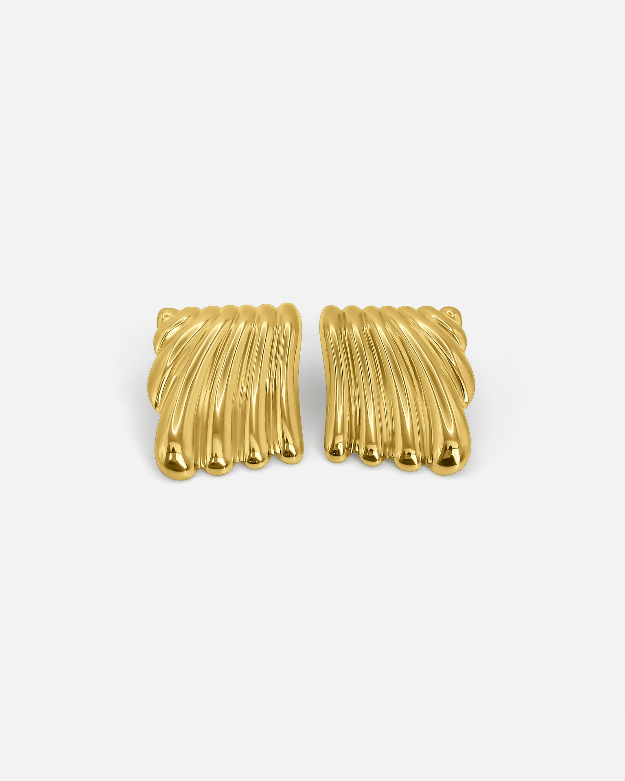 RIPPLE EARRINGS GOLD