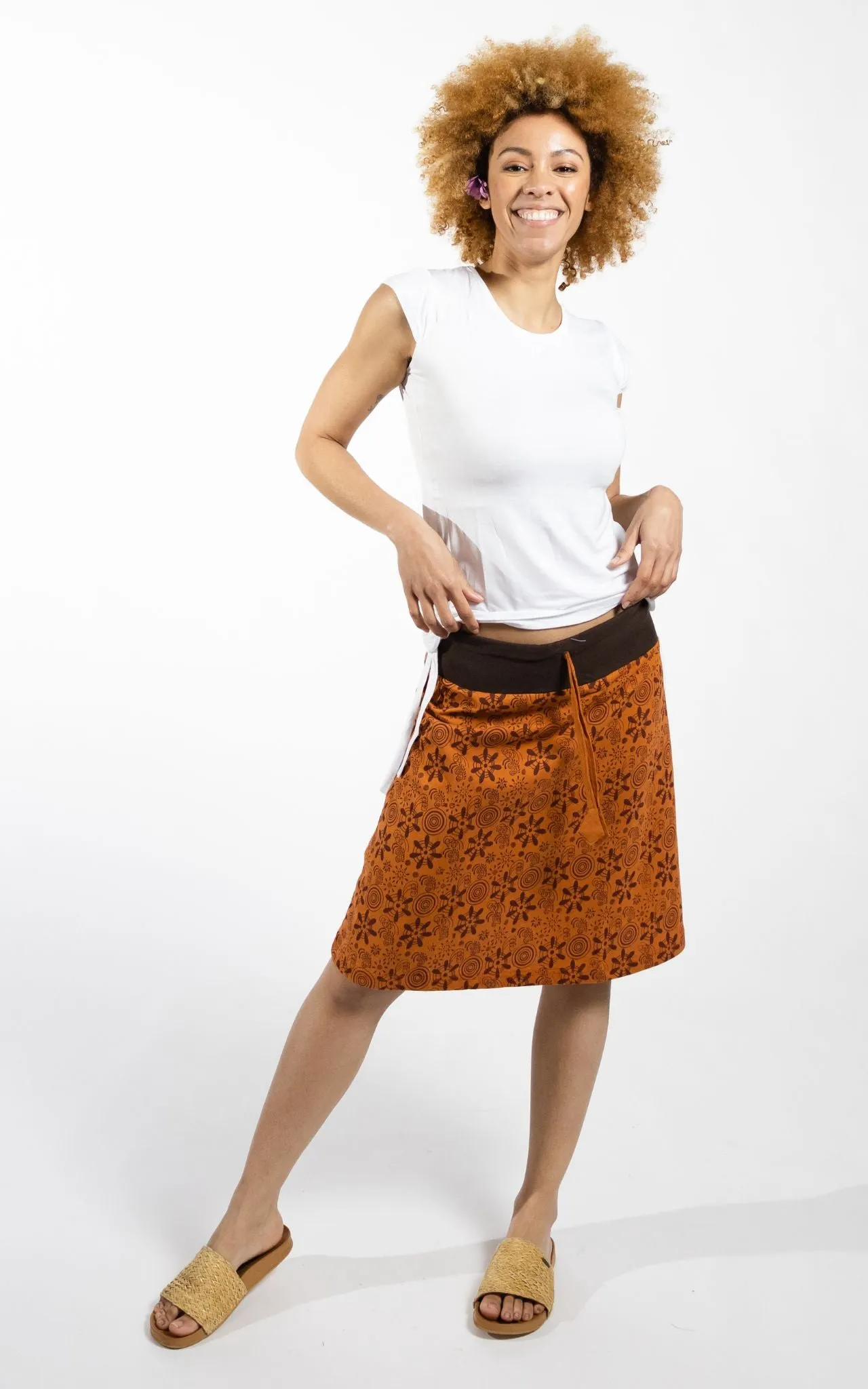 Stella Skirt - Burnt Orange