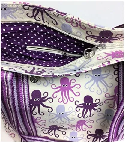 Striped Tote - Octopus