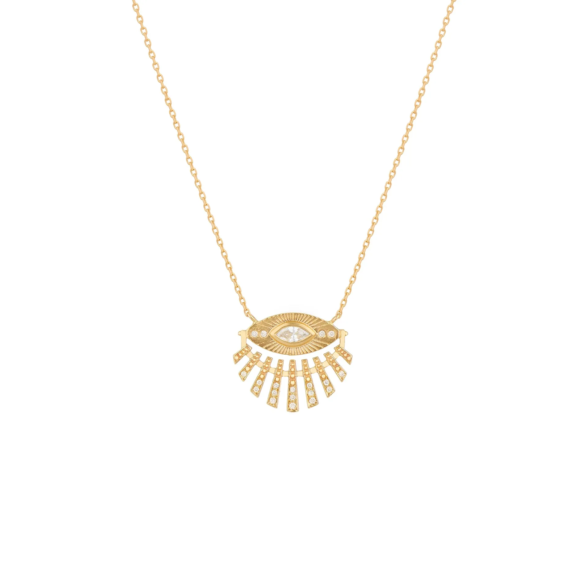 Sun Eye Diamond Necklace