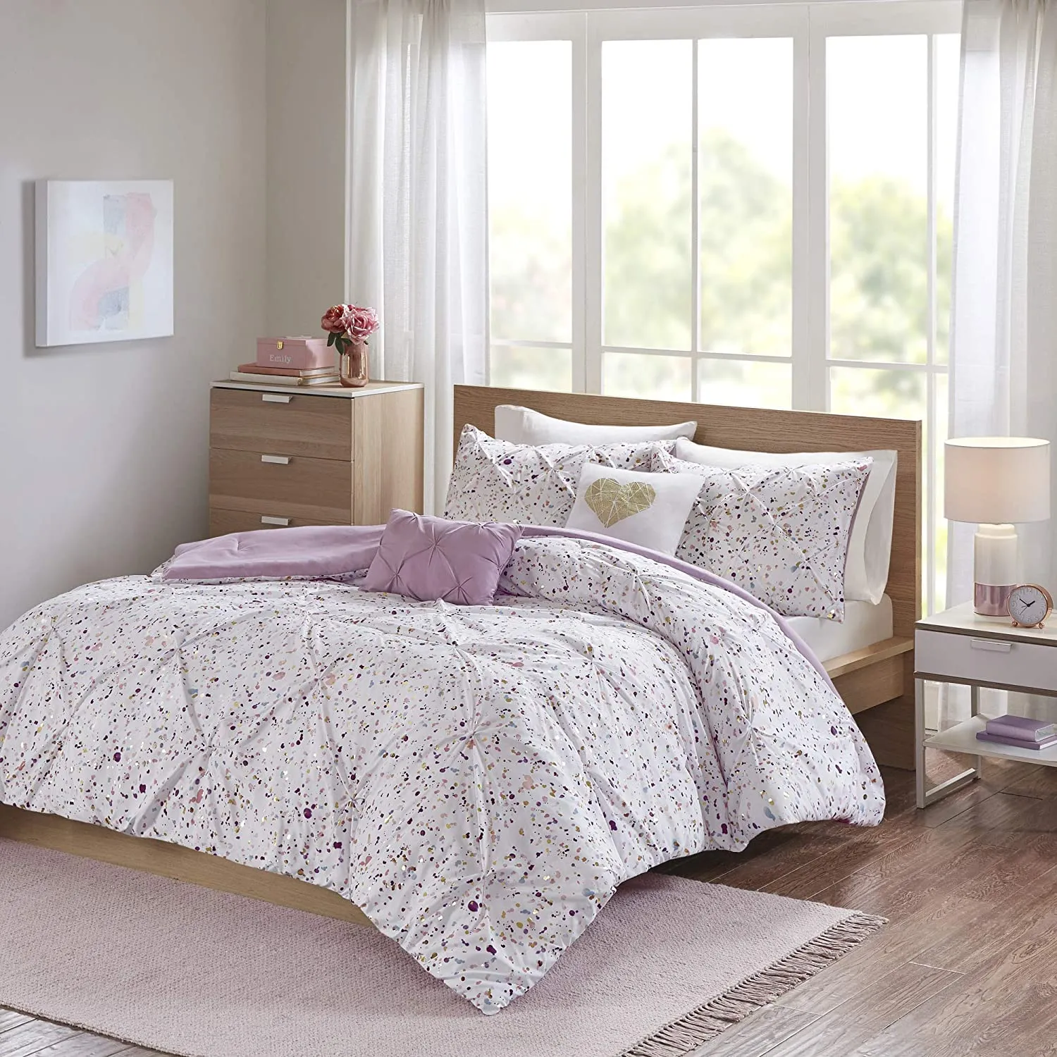 The Metallic Plum Bed Set