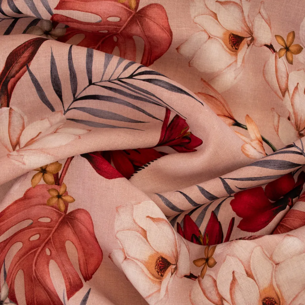 Tropical Printed Linen