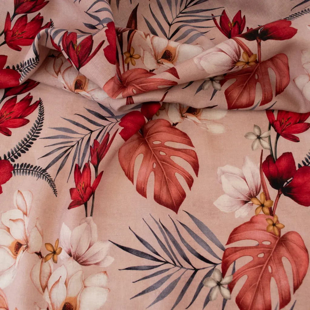 Tropical Printed Linen