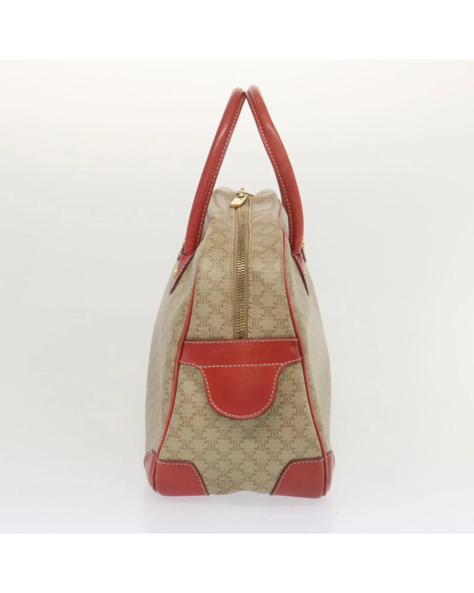 Vintage Beige Canvas Hand Bag