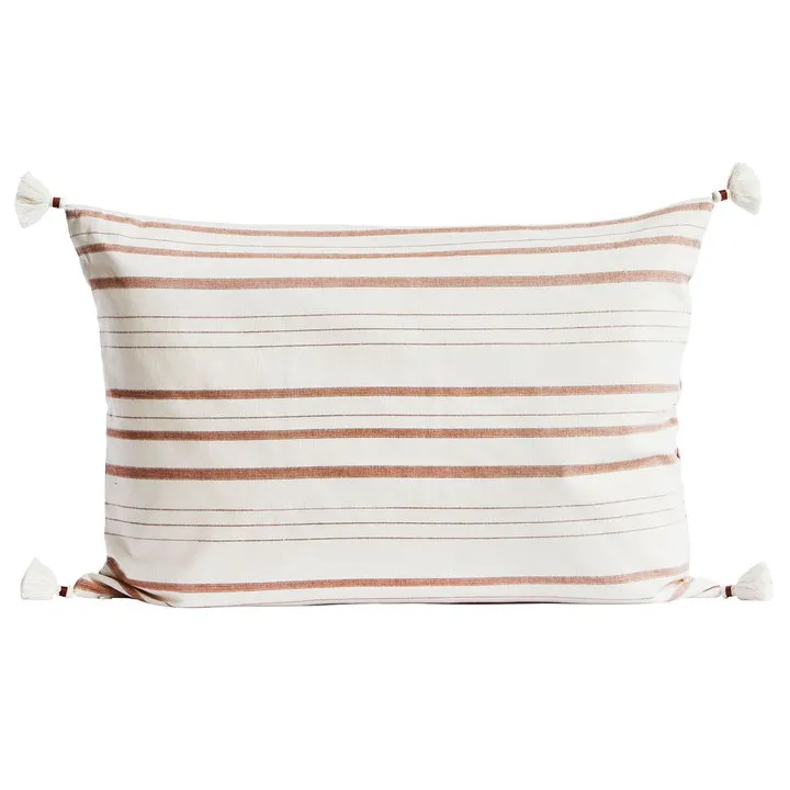 Viva Striped Cushion - Terracotta - 2 Shapes