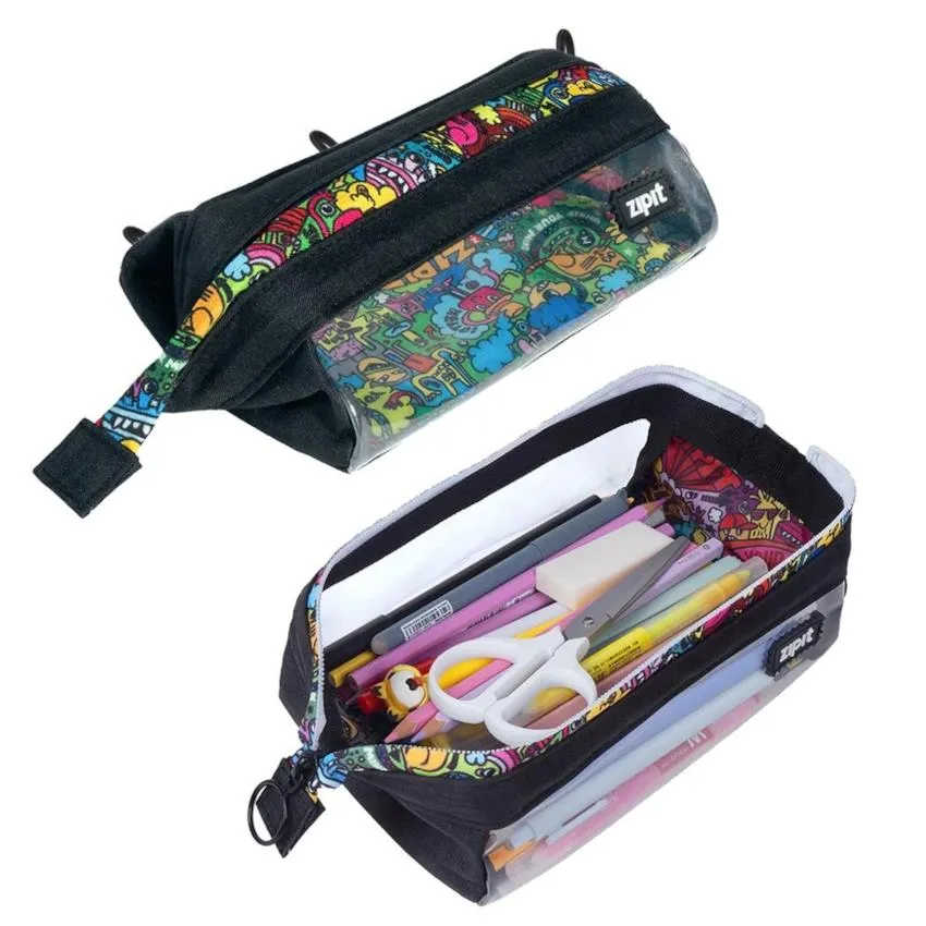 ZIPIT Pencil Case - Clear Lenny